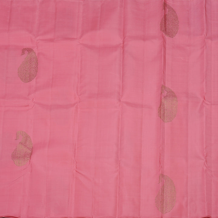Hayagrivas Handloom Kanjivaram Silk Sarees in Soothing Peach Pink KBD2113C7-7