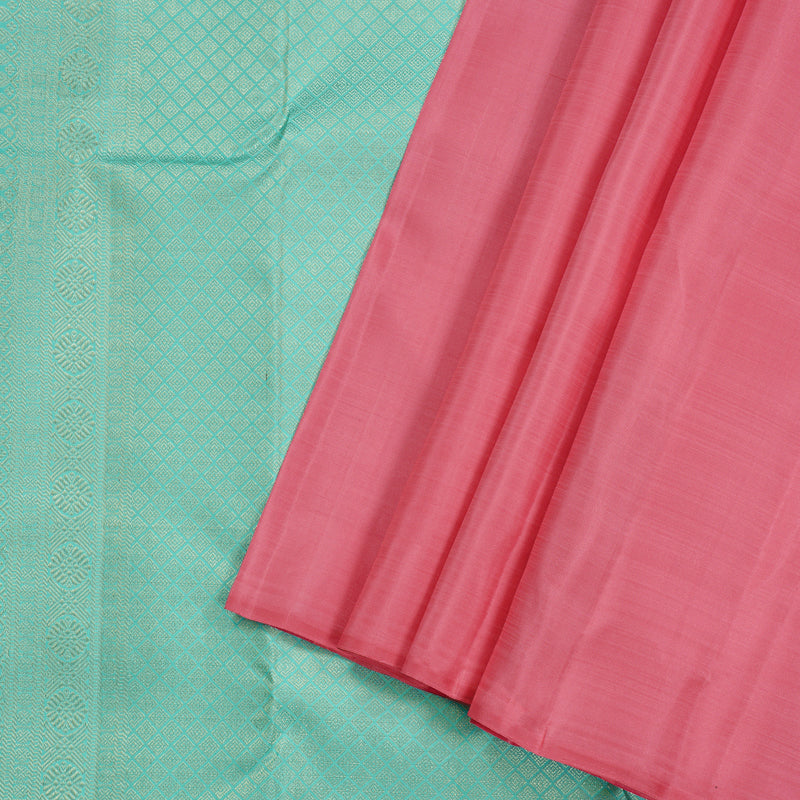 Hayagrivas Handloom Kanjivaram Silk Sarees in Soothing Peach Pink KBD2113C7-7