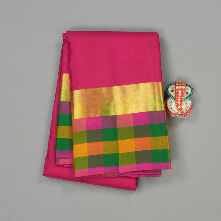 Hayagrivas Handloom Kanjivaram Silk Saree in Radiant Pink KBD2114C2-15