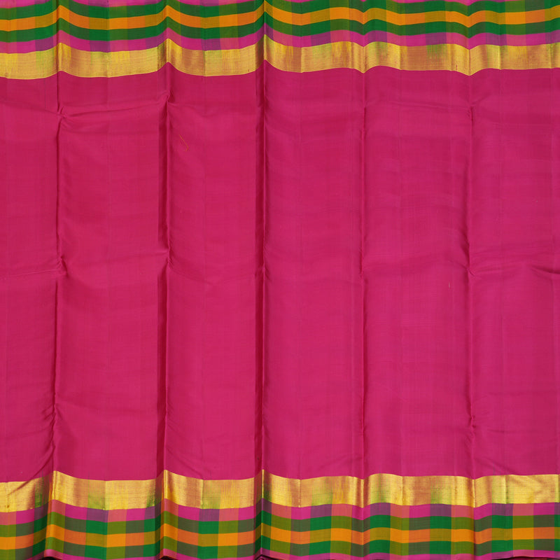 Hayagrivas Handloom Kanjivaram Silk Saree in Radiant Pink KBD2114C2-15