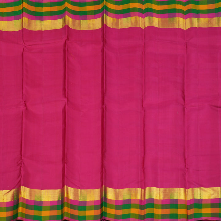 Hayagrivas Handloom Kanjivaram Silk Saree in Radiant Pink KBD2114C2-15