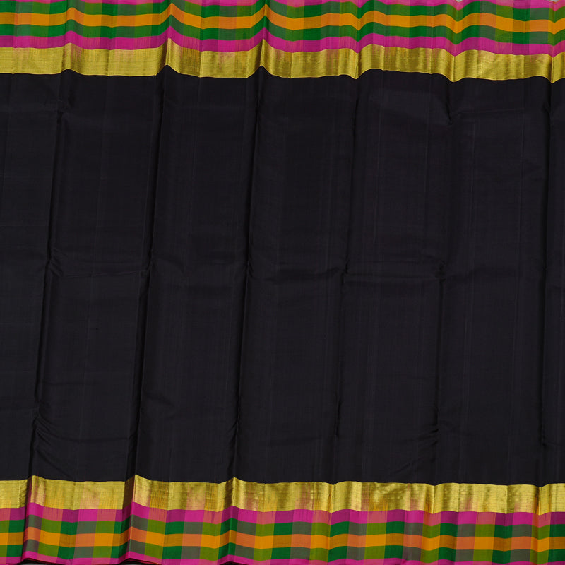 Hayagrivas Handloom Kanjivaram Silk Saree in Captivating Black KBD2114C2-8
