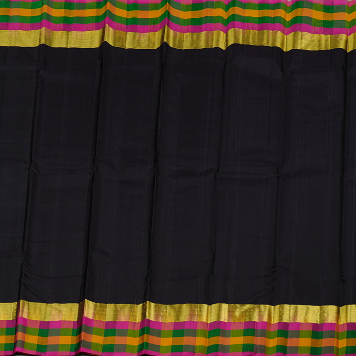 Hayagrivas Handloom Kanjivaram Silk Saree in Captivating Black KBD2114C2-8