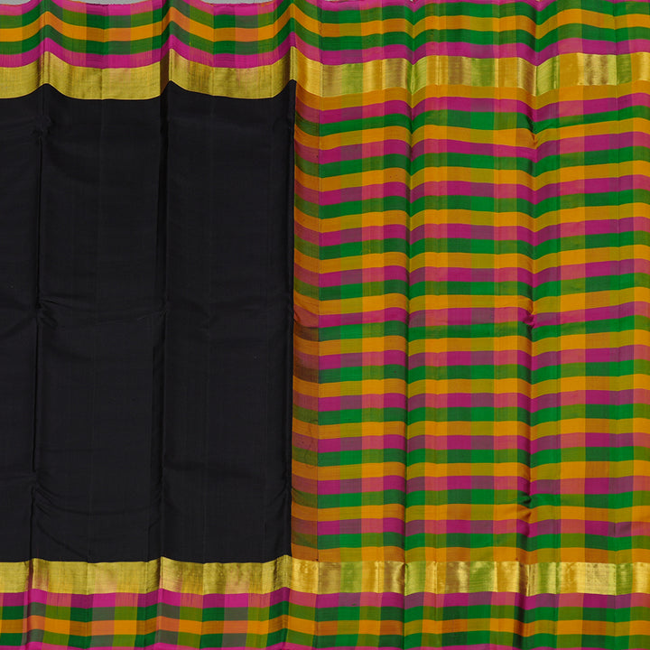 Hayagrivas Handloom Kanjivaram Silk Saree in Captivating Black KBD2114C2-8