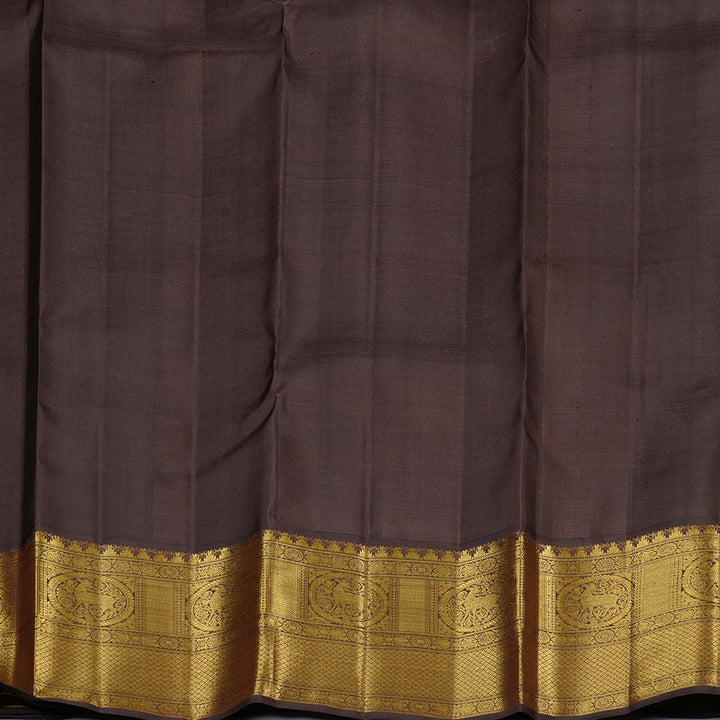 Hayagrivas Handloom Kanjivaram Silk Saree in Timeless Blue KBD2116C1-1