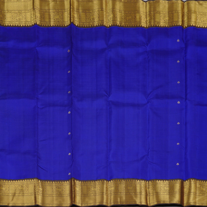 Hayagrivas Handloom Kanjivaram Silk Saree in Timeless Blue KBD2116C1-1