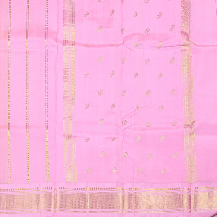 Hayagrivas Handloom Kanjivaram Silk Saree in Lavish Lemon Green KBD2118C1-14