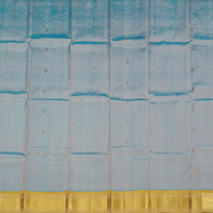 Hayagrivas Handloom Kanjivaram Silk Saree in Soothing Powder Blue KBD2118C1-33