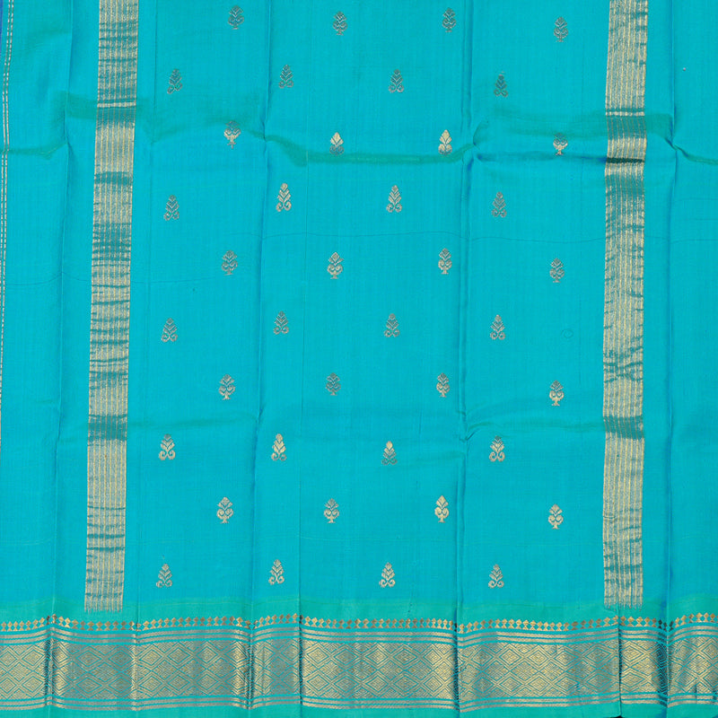 Hayagrivas Handloom Kanjivaram Silk Saree in Majestic Purple KBE2118C1-42