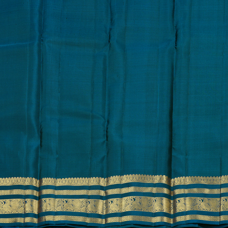 Hayagrivas Handloom Kanjivaram Silk Saree in Exquisite Olive Green KBD2120C1-1