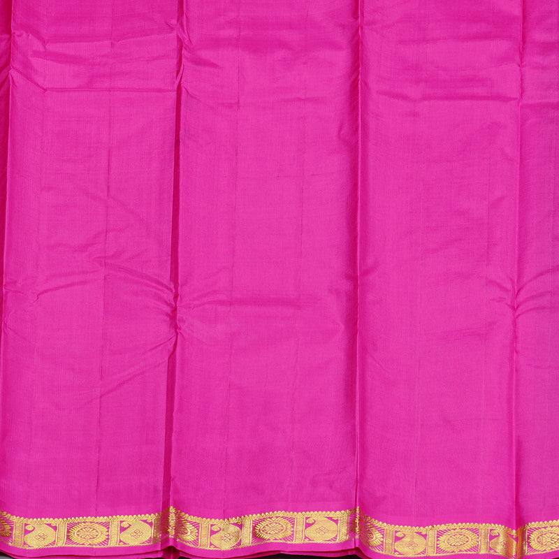Hayagrivas Handloom Kanjivaram Silk Saree in Magnetic Dark Brown KBD2125C2-4