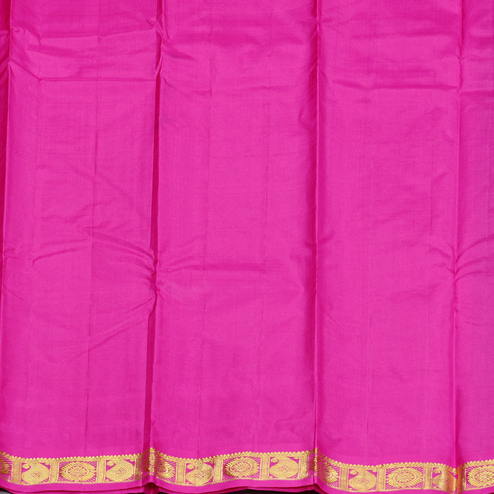 Hayagrivas Handloom Kanjivaram Silk Saree in Magnetic Dark Brown KBD2125C2-4