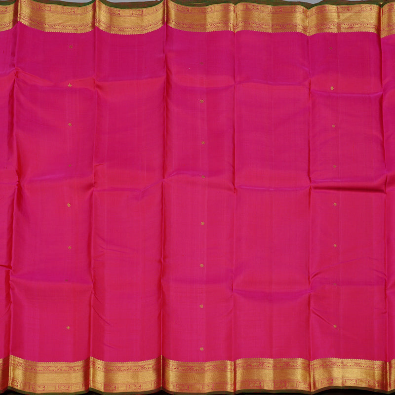 Hayagrivas Reddish Pink Handloom Kanjivaram Silk Saree KBD2126C1-1