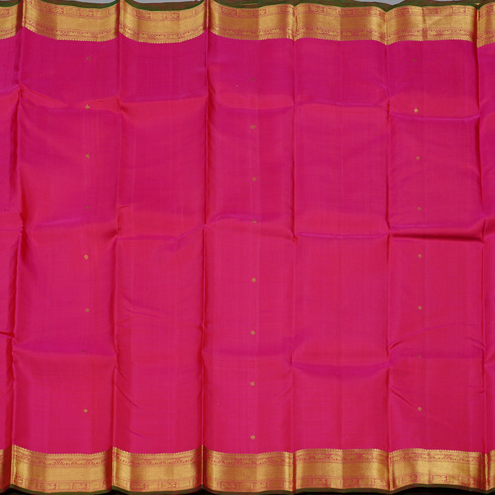 Hayagrivas Reddish Pink Handloom Kanjivaram Silk Saree KBD2126C1-1