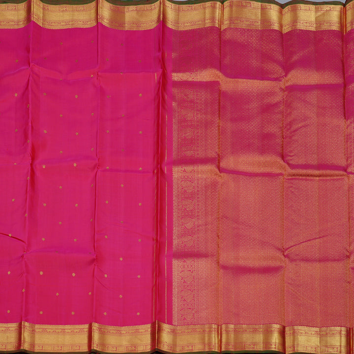 Hayagrivas Reddish Pink Handloom Kanjivaram Silk Saree KBD2126C1-1