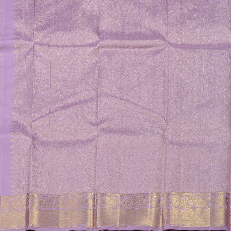 Hayagrivas Lavender Handloom Kanjivaram Silk Saree KBD2126C2-1