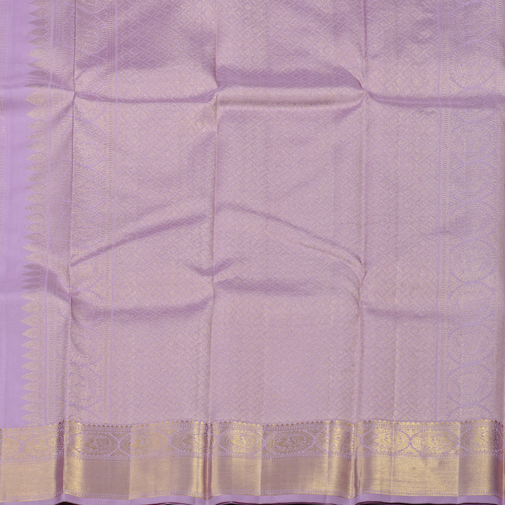 Hayagrivas Lavender Handloom Kanjivaram Silk Saree KBD2126C2-1