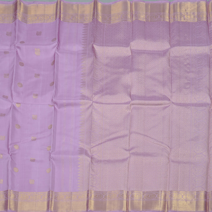 Hayagrivas Lavender Handloom Kanjivaram Silk Saree KBD2126C2-1