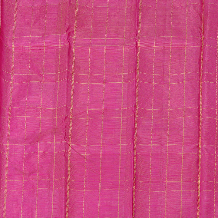 Hayagrivas Multi Colour Checks Handloom Kanjivaram Silk Saree KBD2127C7-1