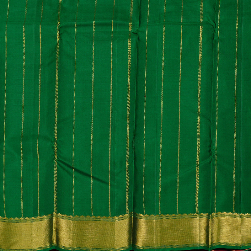 Hayagrivas Reddish Pink Handloom Kanjivaram Silk Saree KBD2127C9-1