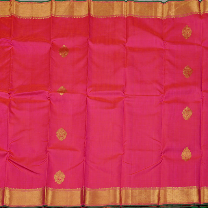 Hayagrivas Reddish Pink Handloom Kanjivaram Silk Saree KBD2127C9-1