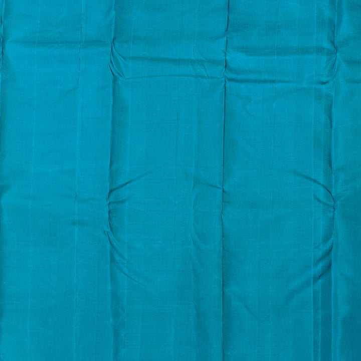 Hayagrivas Handloom Kanjivaram Silk Saree in Striking Dark Sky Blue KBD2132C1-1