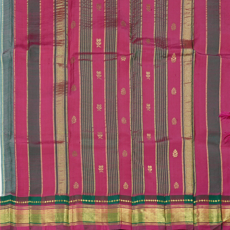 Hayagrivas Handloom Kanjivaram Silk Sarees in Serene White KBD2138C2-4