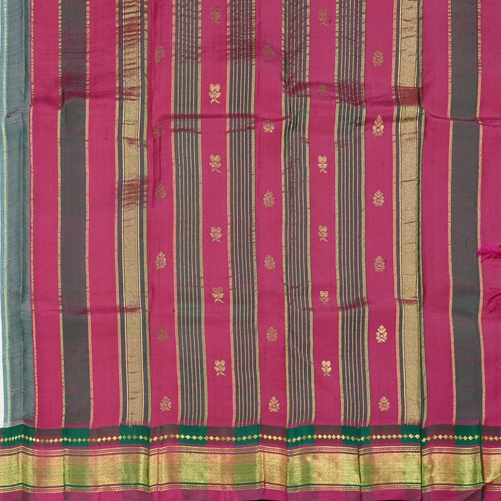 Hayagrivas Handloom Kanjivaram Silk Sarees in Serene White KBD2138C2-4