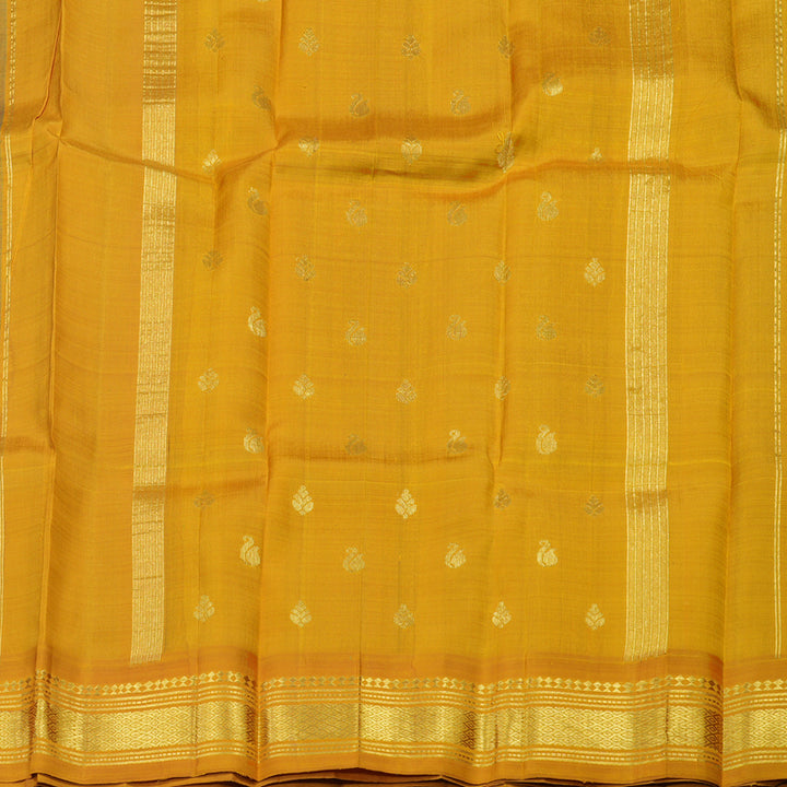 Hayagrivas Handloom Pure Kanjivaram Silk Saree in Lustrous Teal Green KBD2138C3-22