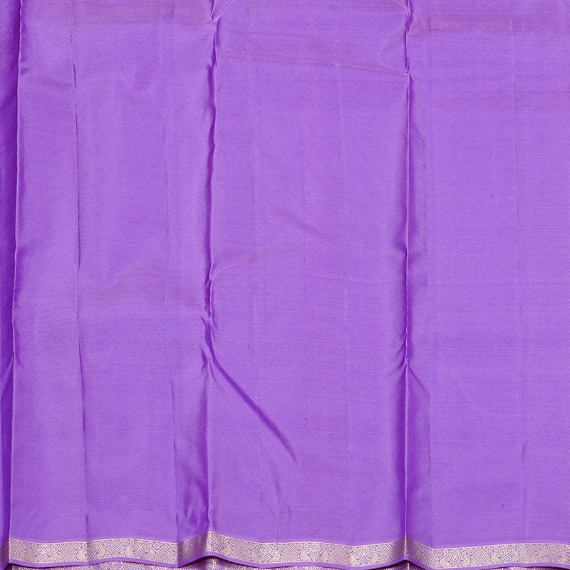 Hayagrivas Sandal Handloom Kanjivaram Silk Saree with Lavender Border KBD2139C1-4