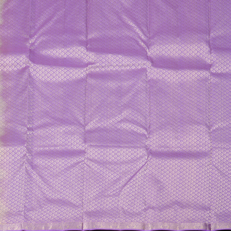Hayagrivas Sandal Handloom Kanjivaram Silk Saree with Lavender Border KBD2139C1-4