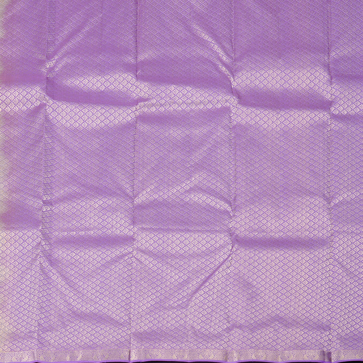 Hayagrivas Sandal Handloom Kanjivaram Silk Saree with Lavender Border KBD2139C1-4