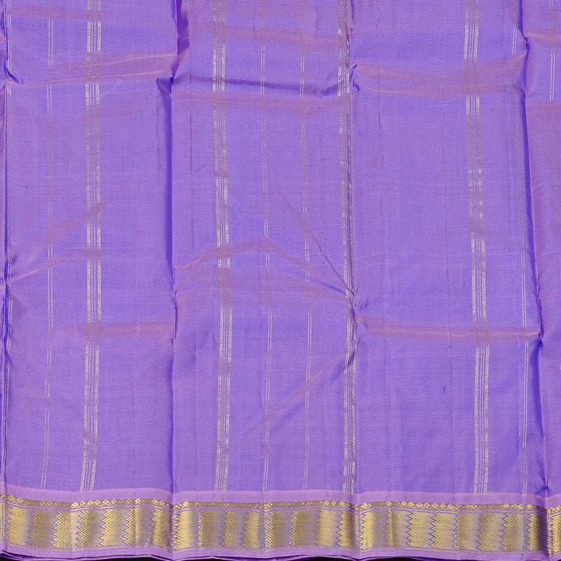 Hayagrivas Blue Handloom Kanjivaram Silk Saree with Lilac Colour Border KBD2149C1-24