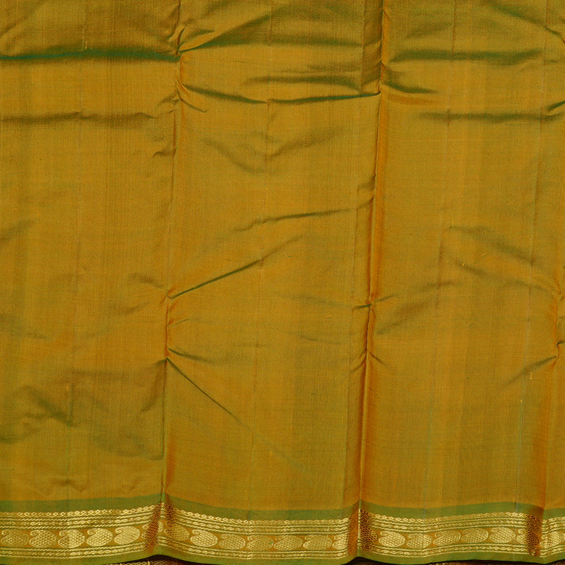 Hayagrivas Handloom Kanjivaram Silk Saree in Vibrant Mustard KBD2149C1-26