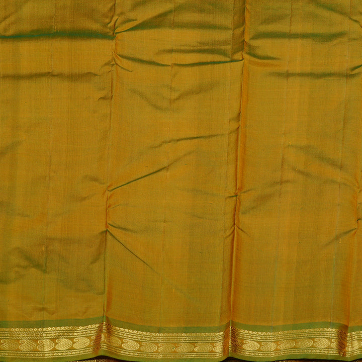 Hayagrivas Handloom Kanjivaram Silk Saree in Vibrant Mustard KBD2149C1-26