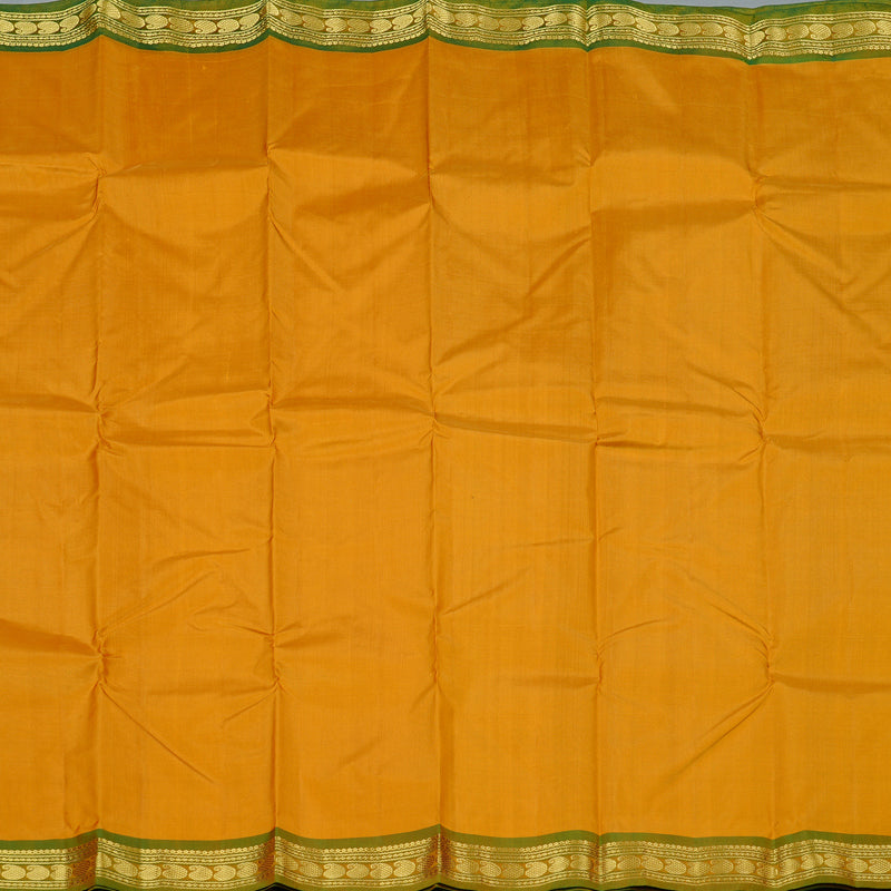 Hayagrivas Handloom Kanjivaram Silk Saree in Vibrant Mustard KBD2149C1-26