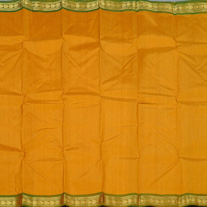 Hayagrivas Handloom Kanjivaram Silk Saree in Vibrant Mustard KBD2149C1-26