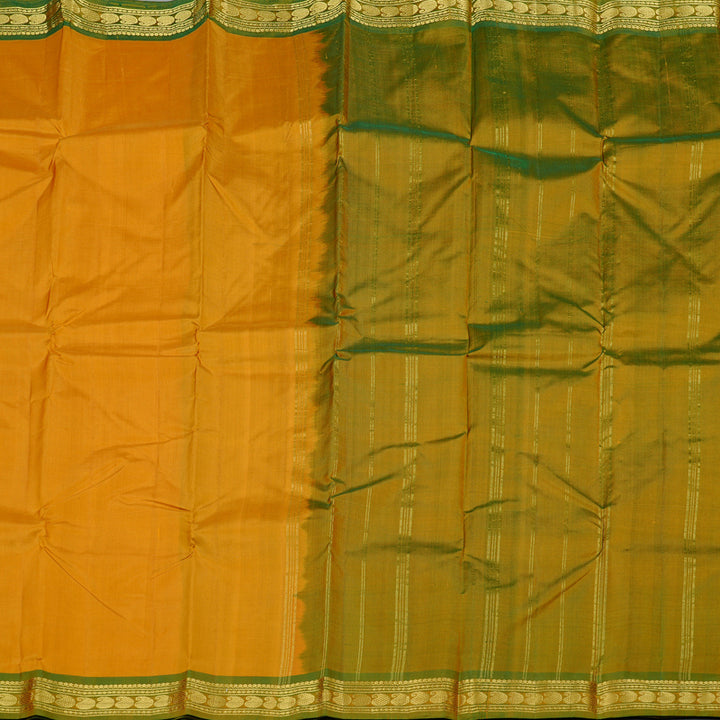 Hayagrivas Handloom Kanjivaram Silk Saree in Vibrant Mustard KBD2149C1-26