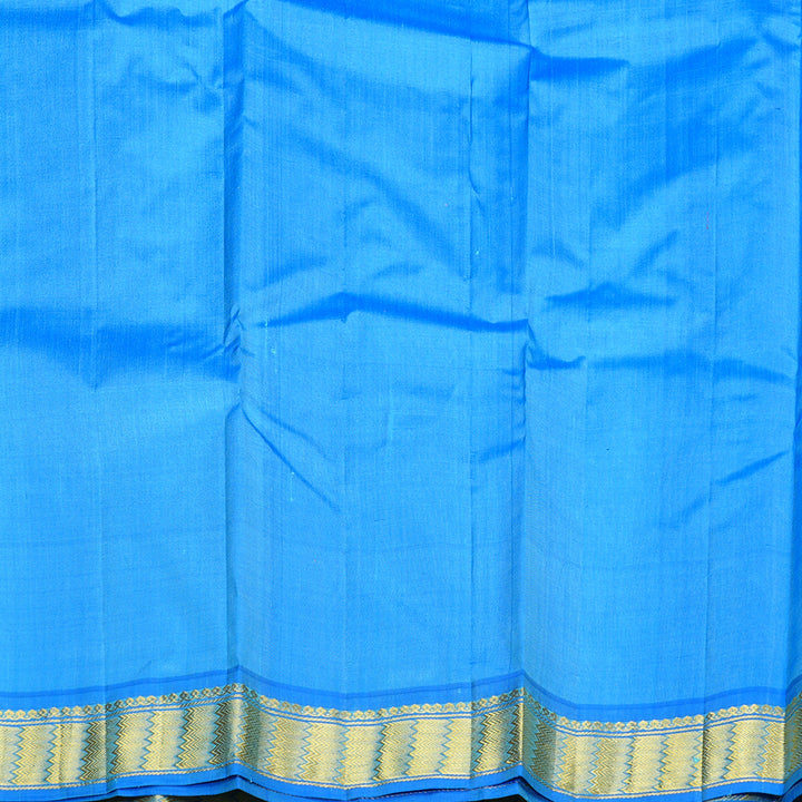 Hayagrivas Lilac Colour Handloom Kanjivaram Silk Saree with Blue Border KBD2149C1-56