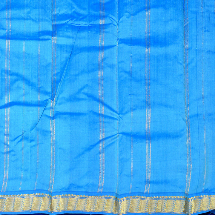 Hayagrivas Lilac Colour Handloom Kanjivaram Silk Saree with Blue Border KBD2149C1-56