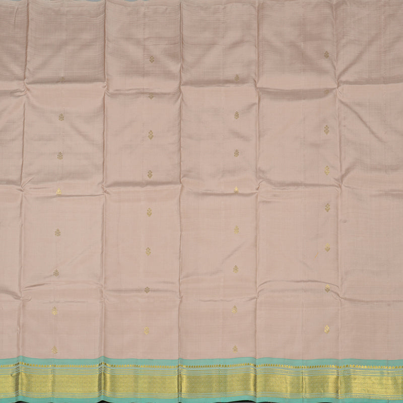 Hayagrivas Handloom Kanjivaram Silk Saree in Serene Beige KBD2151C1-5
