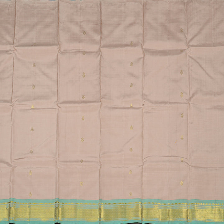 Hayagrivas Handloom Kanjivaram Silk Saree in Serene Beige KBD2151C1-5
