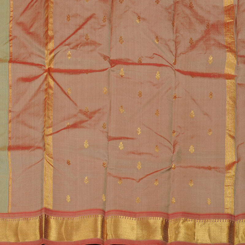 Hayagrivas Handloom Kanjivaram Silk Saree in Elegant Light Pastel Green KBD2151C1-9
