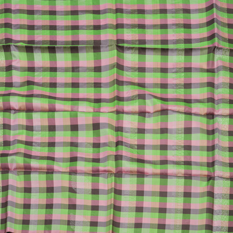 Hayagrivas Multicolour Checks Pure Soft Silk Saree KBD2158C1-3