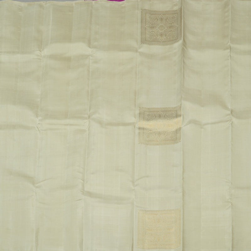 Hayagrivas Beige Handloom Kanjivaram Silk Saree KBD2171C1-2