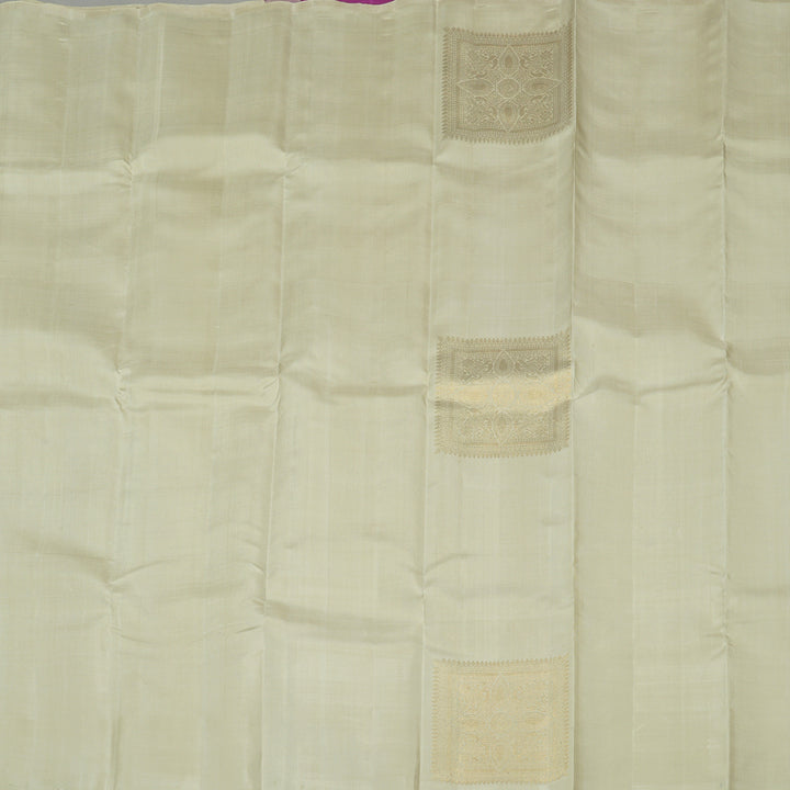 Hayagrivas Beige Handloom Kanjivaram Silk Saree KBD2171C1-2