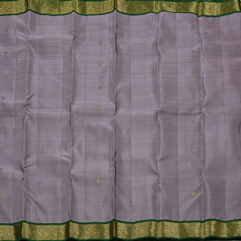 Hayagrivas Handloom Kanjivaram Silk Saree in Sophisticated Grey KBD2171C2-2