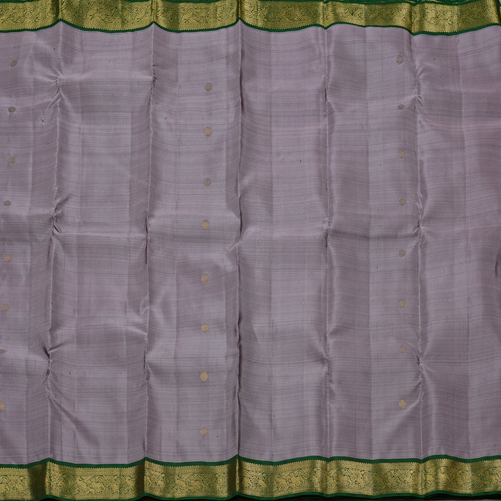 Hayagrivas Handloom Kanjivaram Silk Saree in Sophisticated Grey KBD2171C2-2