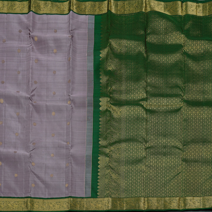 Hayagrivas Handloom Kanjivaram Silk Saree in Sophisticated Grey KBD2171C2-2