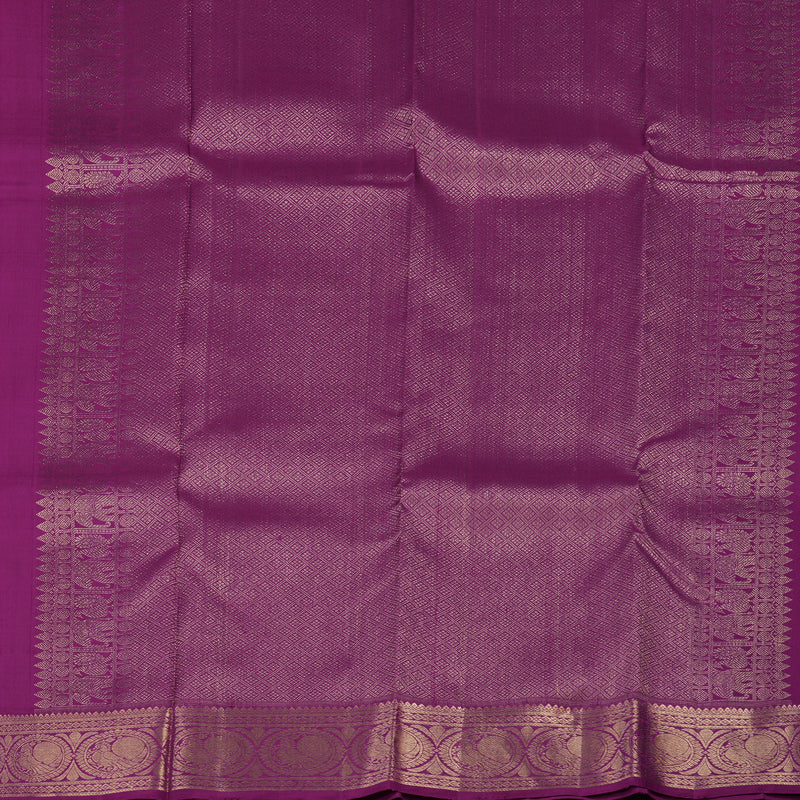 Hayagrivas Handloom Purple Kanjivaram Silk Saree KBD2171C2-6